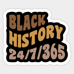 Black History 24/7/365, Black history Sticker